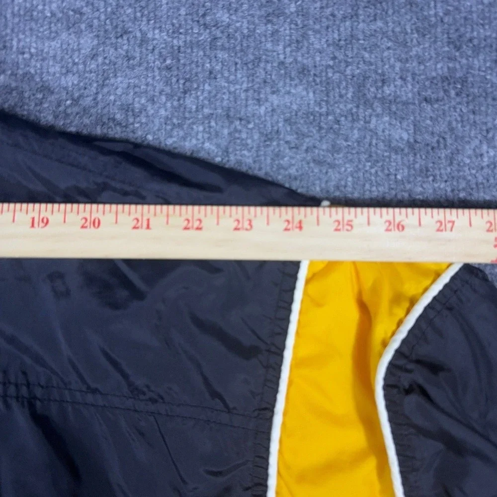 Vintage Starter NFL Pittsburgh Steelers Windbreaker Jacket Black Yellow Mens 2XL